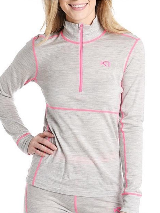 Tops - NWT Kari Traa Ulla Merino Wool Half-Zip Long Sleeve Base Layer Top Medium